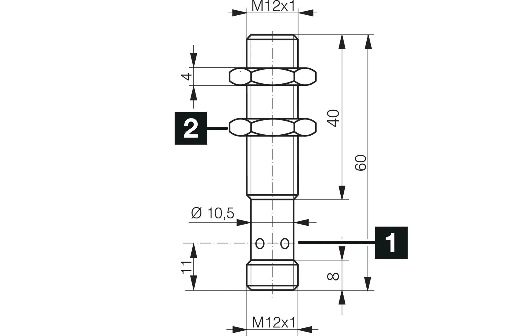 DCC 12 M 04B NSK-IBSL NPN Endüktif Sensör
