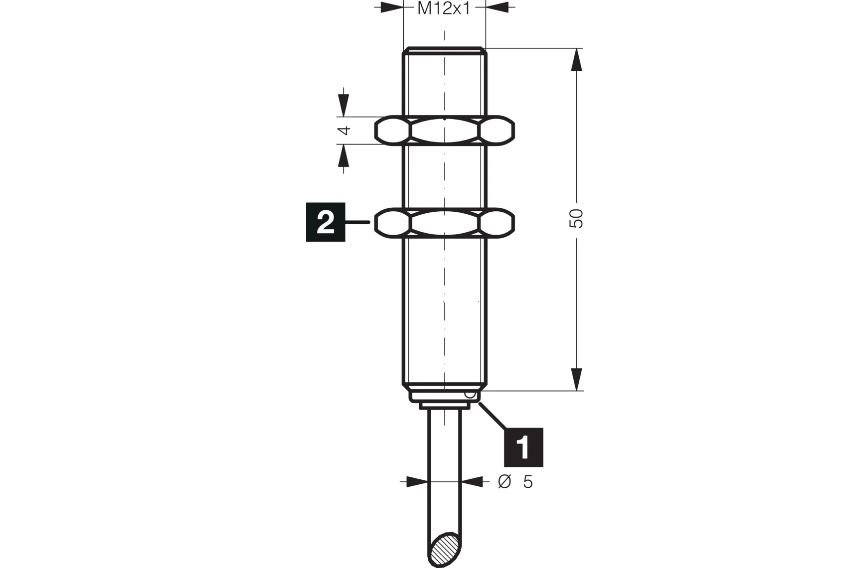 DCC 12 M 04 NSLK NPN Endüktif Sensör