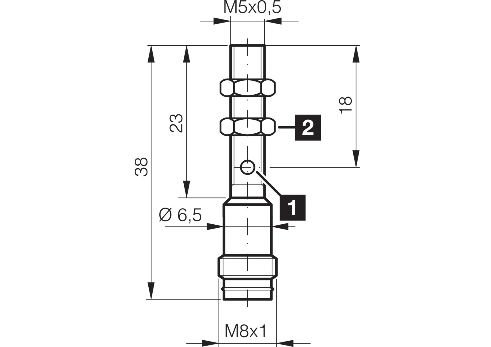 DCC 05 V 1.5 PSK-TSL PNP Endüktif Sensör