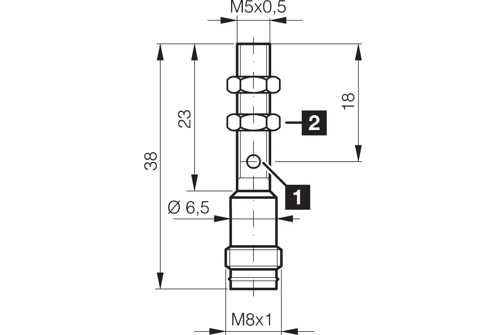 DCC 05 V 2.5 PSK-TSL PNP Endüktif Sensör