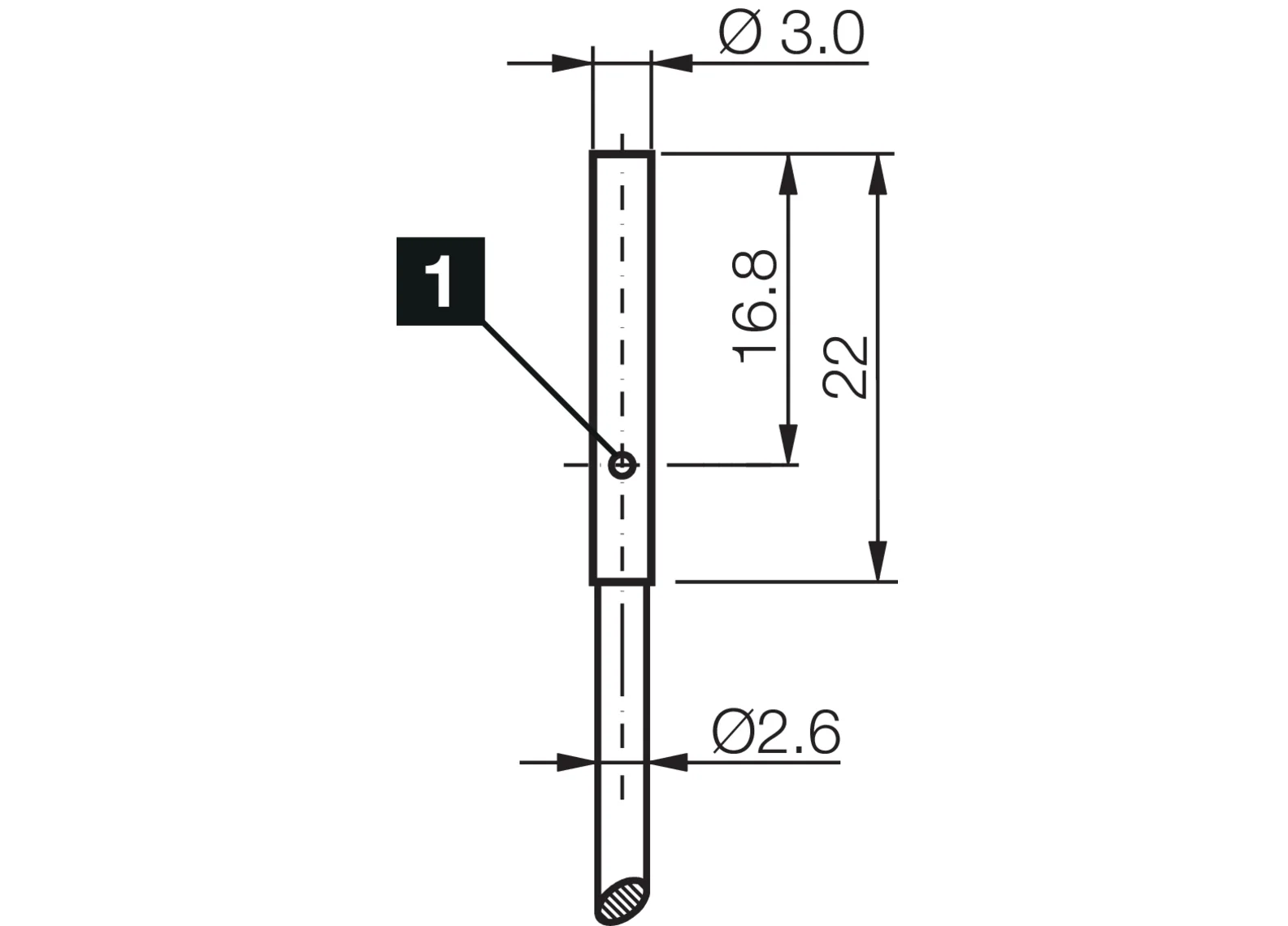 DCC 3.0 V 0.6 PSLK PNP Endüktif Sensör - Çap 3mm