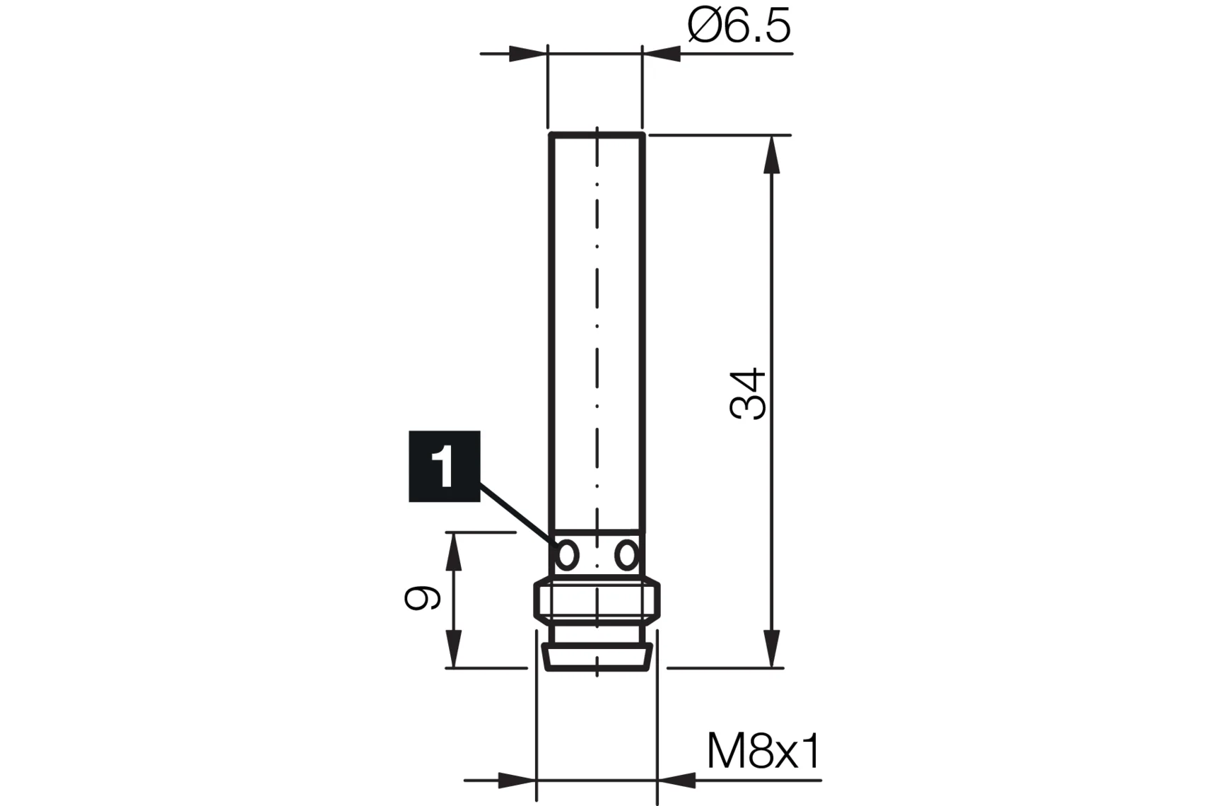 DCC 6.5 V 02 PSK-TSL/34 PNP Endüktif Sensör