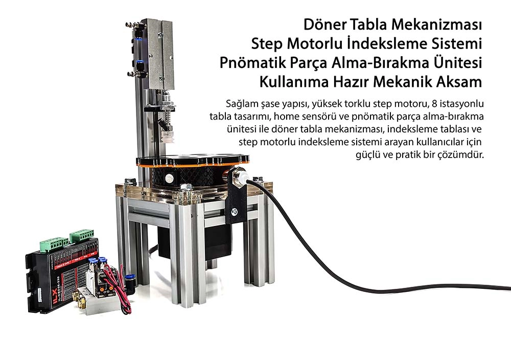 Döner Tabla Mekanik Aksamı | İndeksleme Ünitesi