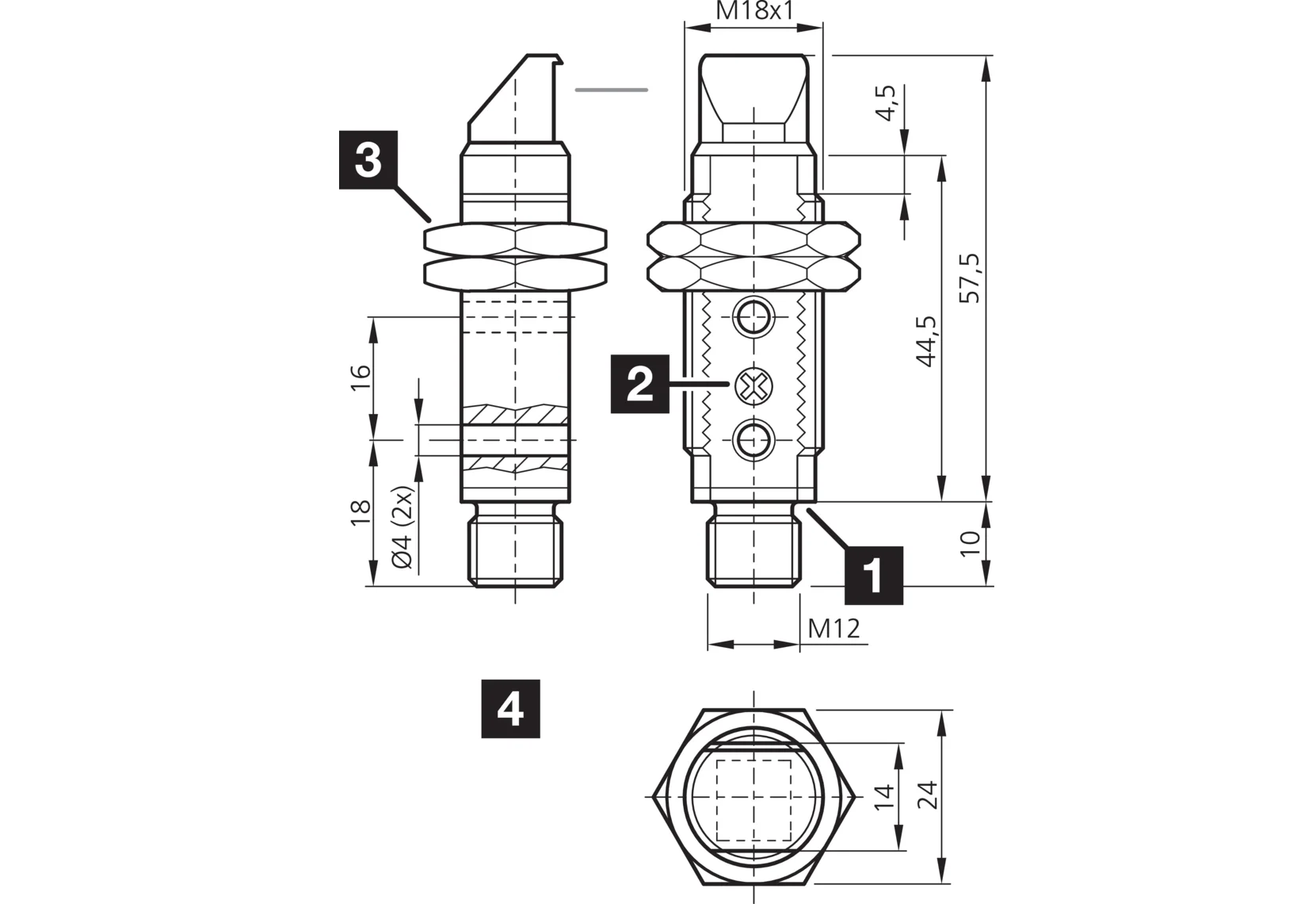OES 18 FKR 8000 P3-B4 Karşılıklı Optik Sensör