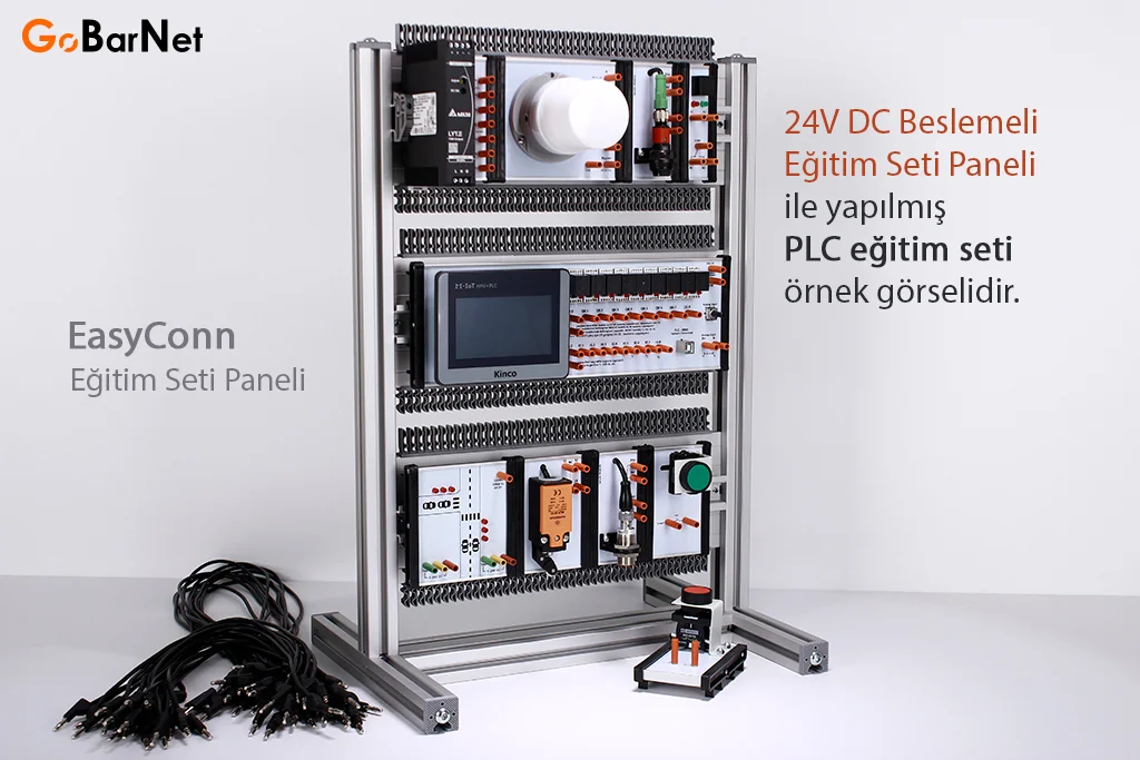 24V DC Beslemeli Eğitim Seti Paneli
