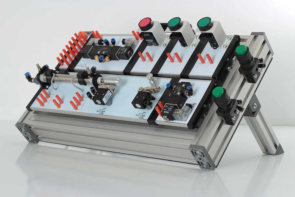 ElektroPnömatik Eğitim Seti | FlexiBench V24 Panel