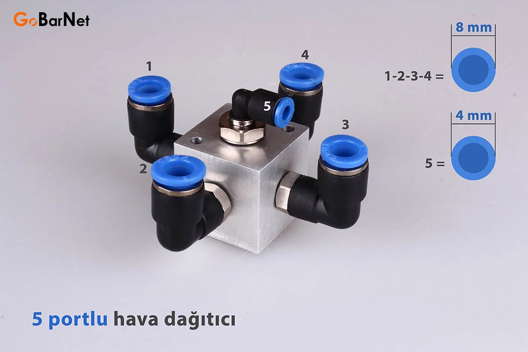 Pnömatik Hava Dağıtıcı HD-8D-4D