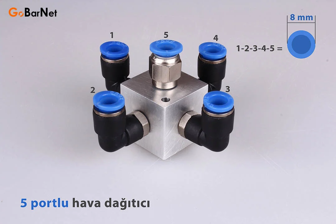 Pnömatik Hava Dağıtıcı HD-8D-8R