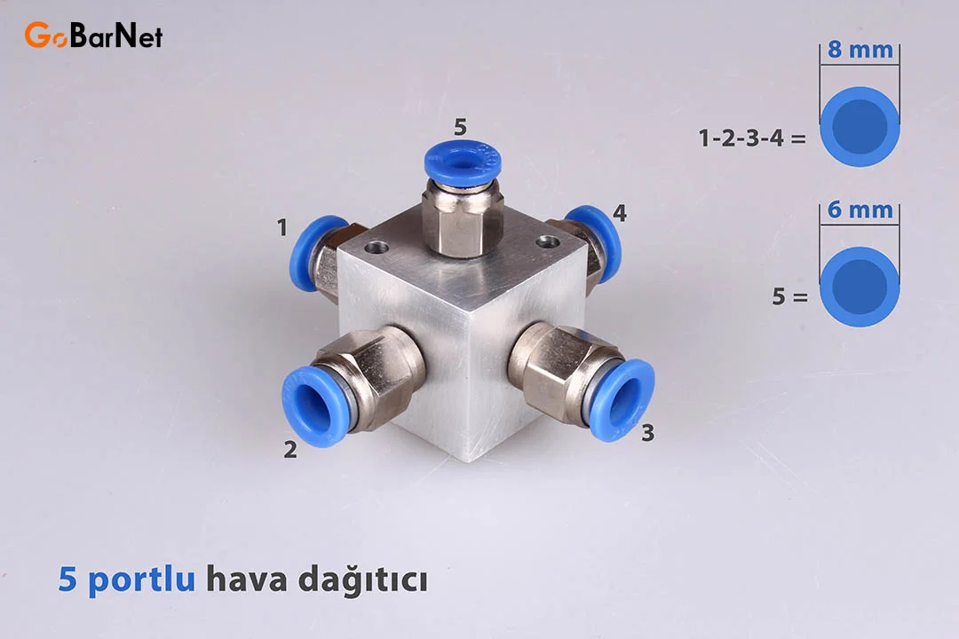 Pnömatik Hava Dağıtıcı HD-8R-6R