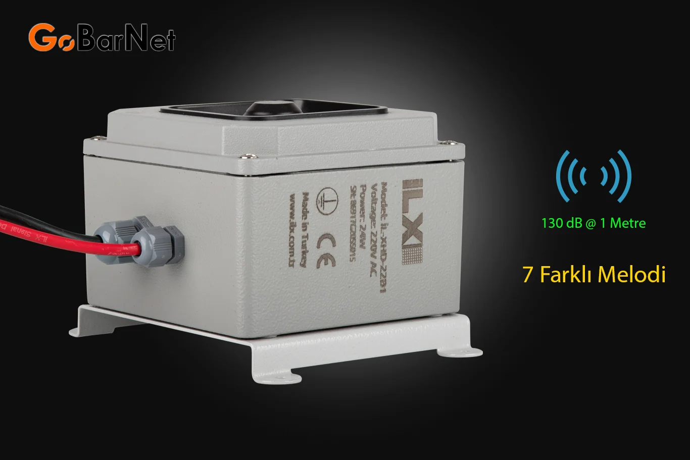 İkaz Kornası | 130 dB 7 Melodili | Alüminyum Siren