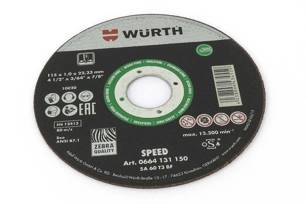 Würth Inox Kesme Taşı - Paslanmaz Kesme Diski