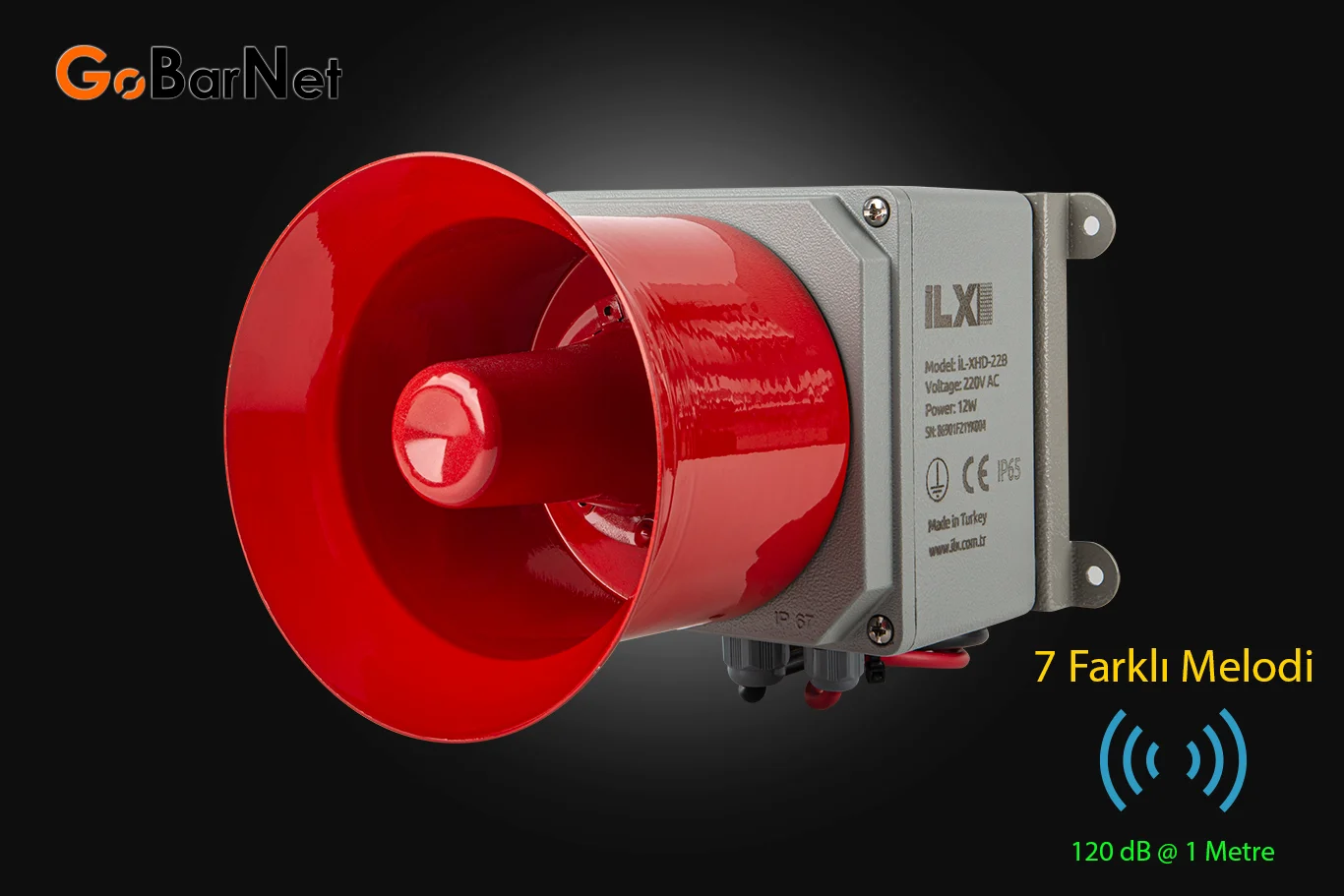 İkaz Kornası, İkaz Sireni – Sanayi Tip İL-XHD-24B - GoBarNet