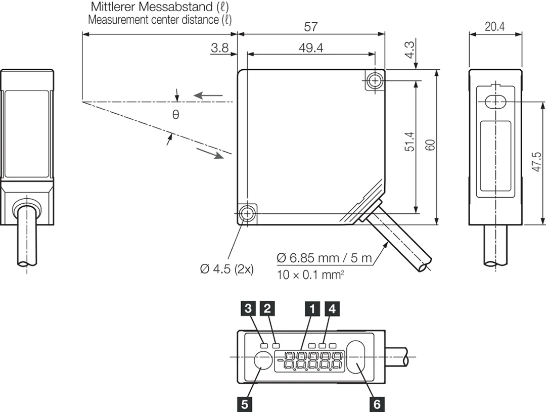LAT 61 K 30/8 IUPN Optik Mesafe Sensörü