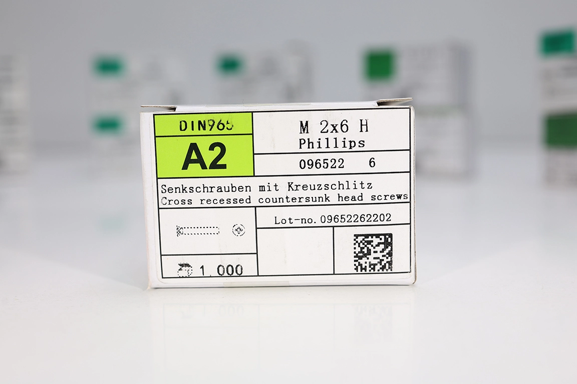 M2x6 YHB Yıldız Vida DIN 965 A2 304 Paslanmaz
