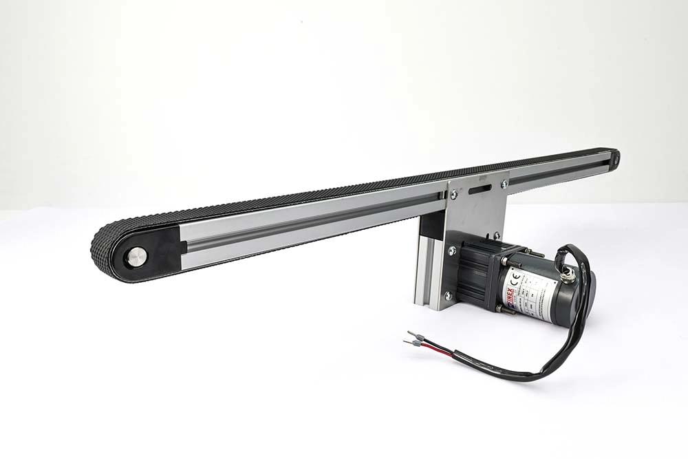 DC Motorlu Mini Konveyör Bant | 24V Redüktörlü