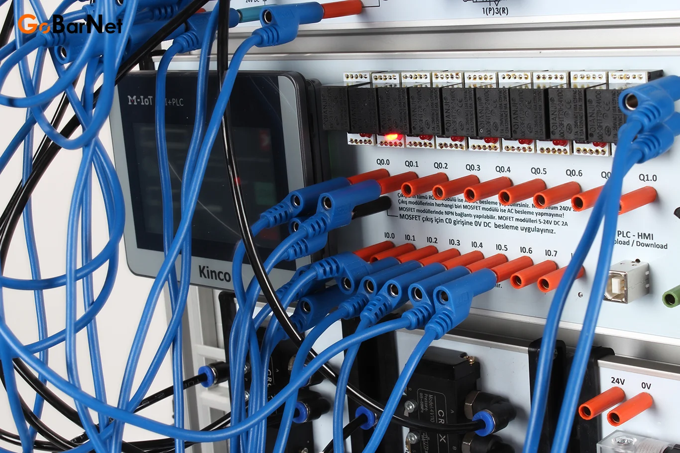 PLC’li Pnömatik Deney Seti 2 Öğrenci Kapasiteli
