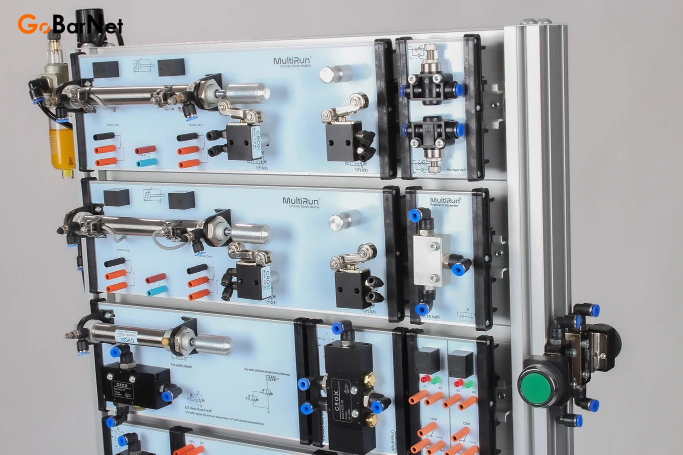 Pnömatik ve Elektropnömatik Eğitim Seti 2 Öğrenci Kapasiteli