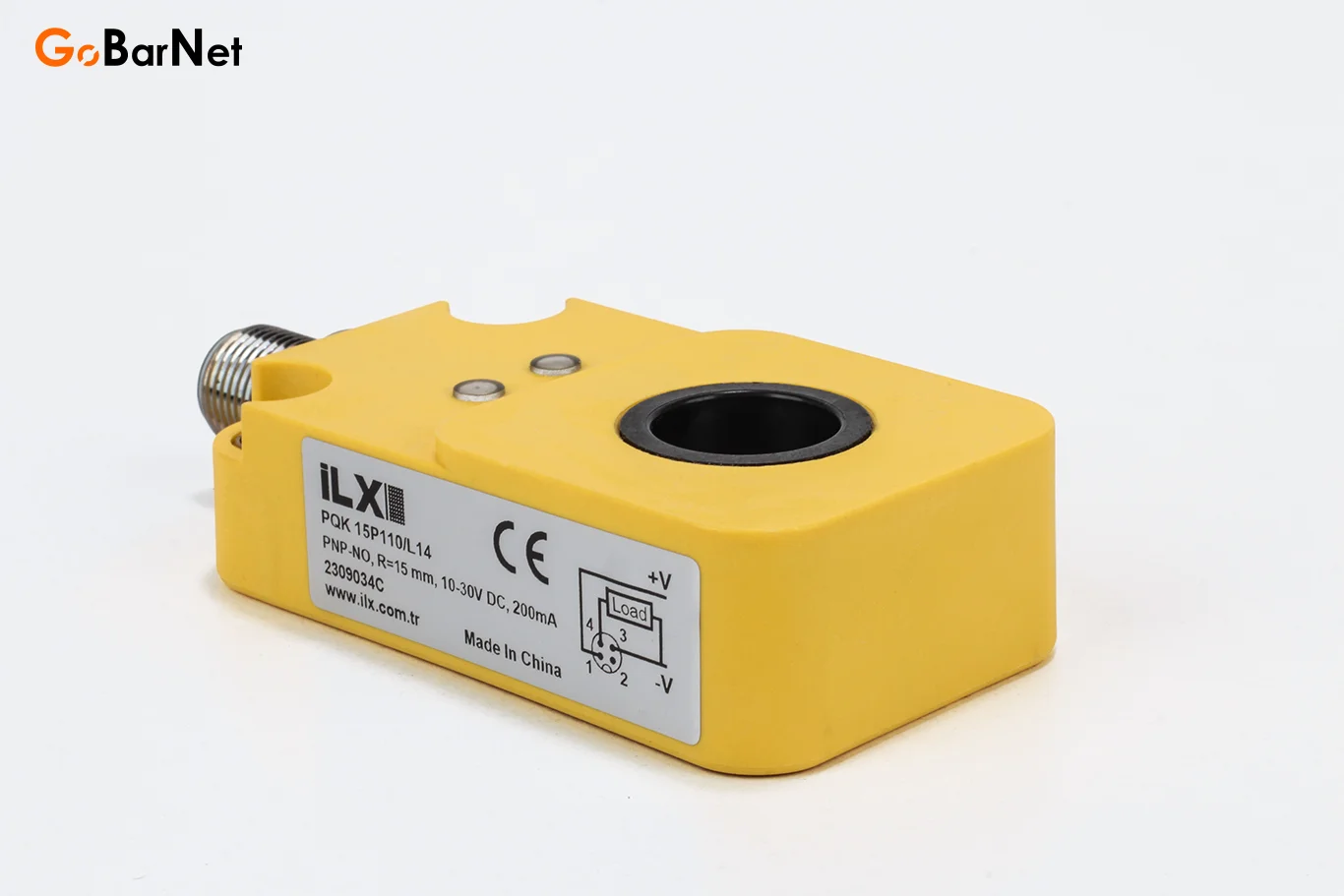 ILX PQK 15P110/L14 İndüktif Ring Sensör | 15 mm İç Çap, PNP-NO, 10–30V DC