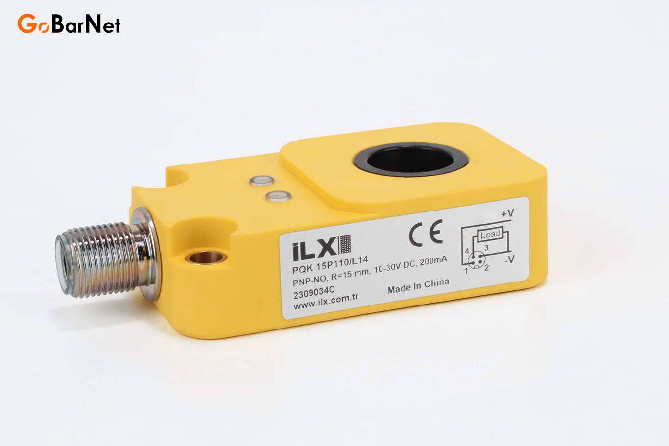 ILX PQK 15P110/L14 İndüktif Ring Sensör | 15 mm İç Çap, PNP-NO, 10–30V DC