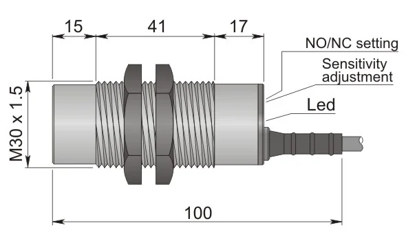 Aeco SC30SP-AE25 NO/NC LC5 Kapasitif Sensör