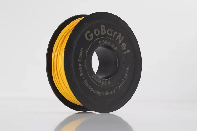NYAF Kablo | 0,34 mm² Sarı – H07V-K Esnek Bakır