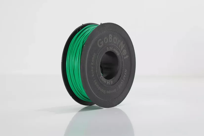 0,34 mm² Yeşil NYAF Kablo – Esnek Çok Telli Bakır