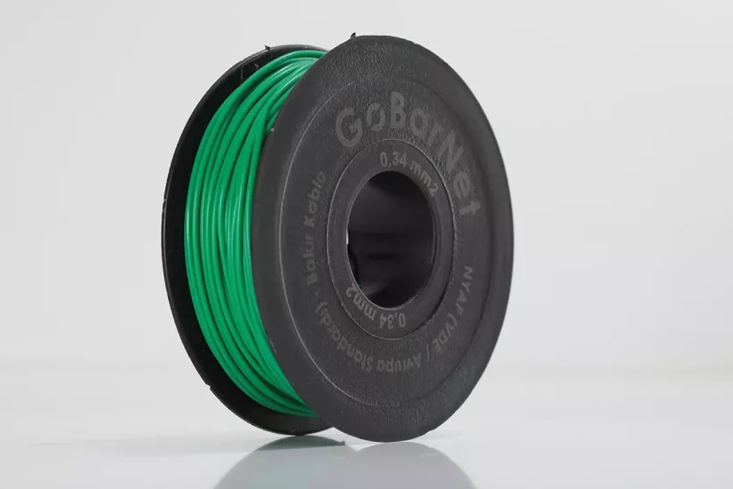 0,34 mm² Yeşil NYAF Kablo – Esnek Çok Telli Bakır