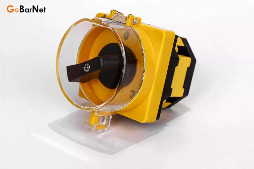 2 Kutuplu Koruma Kapaklı Kilitlenebilir Aç/Kapa Şalter 48×48 (10A–40A)