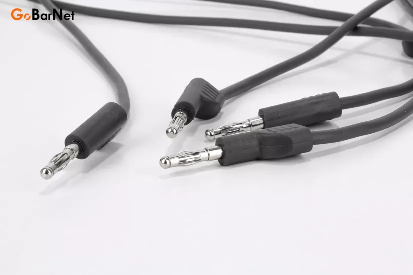 Test Kablosu Muz Fişli Banana Plug 4 mm Siyah Prob