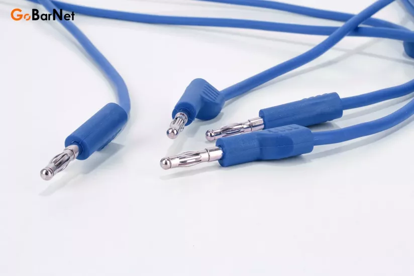 4 mm Mavi Muz Fişli (Banana Plug) Test Kablosu