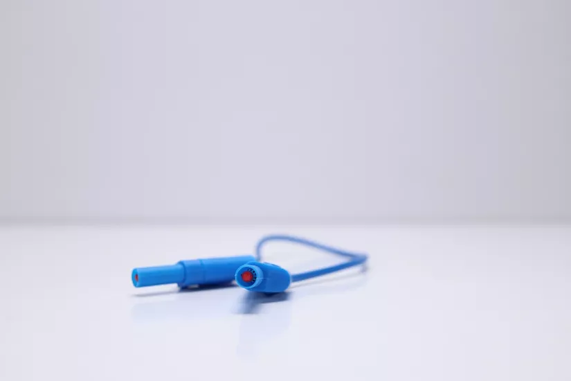 4 mm Korumalı Born Test Kablosu | Emniyetli - Mavi