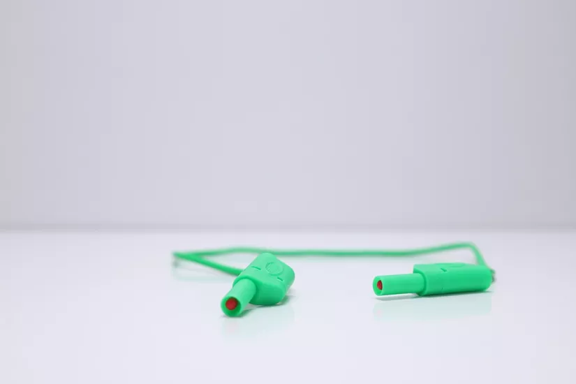 Yeşil 4mm Korumalı Born Test Kablosu | 50 cm