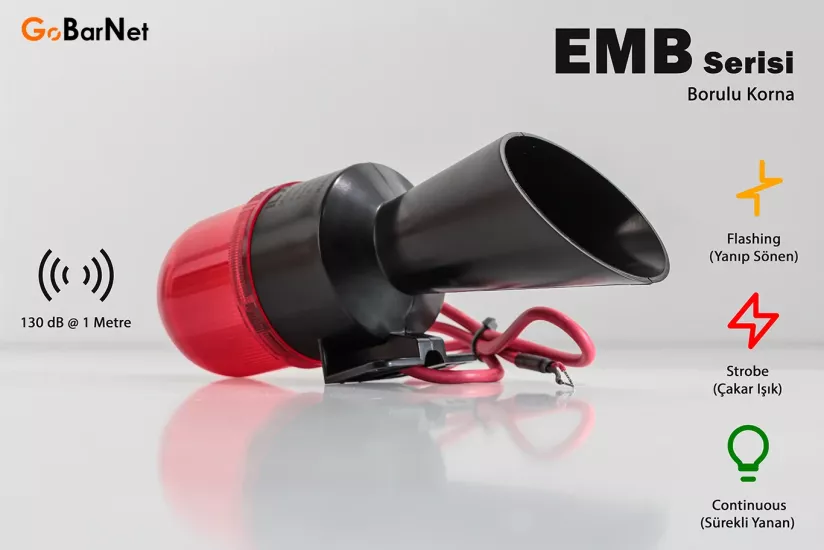 Borulu Korna & Tepe Lambası – EMB Serisi | 130 dB