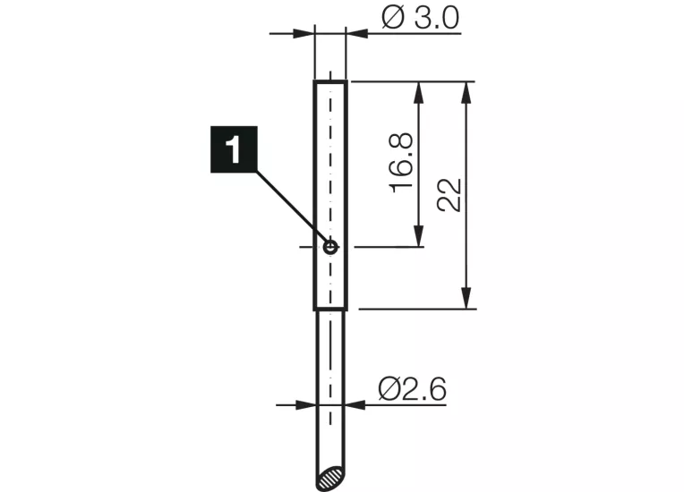 DCC 3.0 V 0.6 PSLK NPN Endüktif Sensör - Çap 3mm