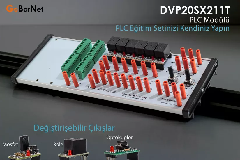 Delta PLC Eğitim Seti | DVP20SX211T PLC | Modüler