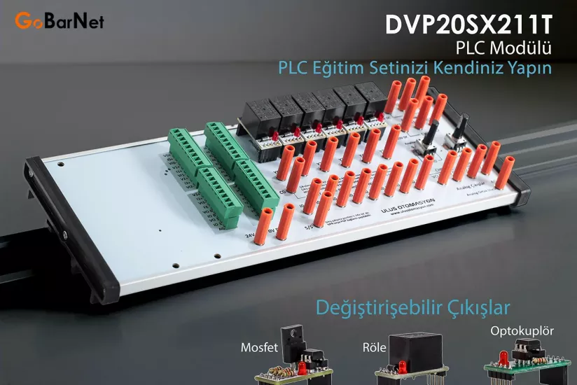 Delta PLC Eğitim Seti | DVP20SX211T PLC | Modüler