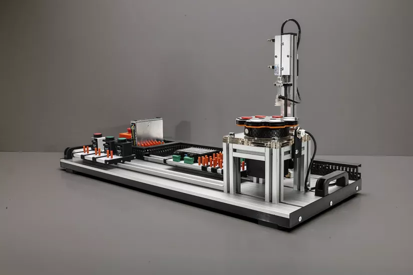 Döner Tablalı Step Motor Deney Seti | PLC Uyumlu Step Motor Eğitim Seti