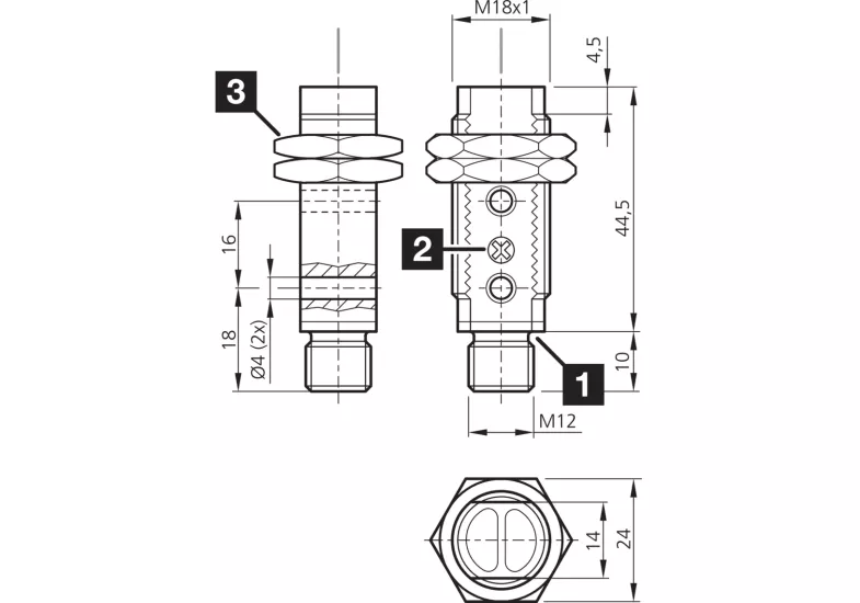 OES 18 FK 10000 P3-B4 Karşılıklı Optik Sensör 
