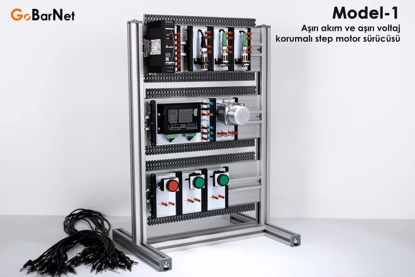 EasyCon 24V DC Beslemeli Step Motor Eğitim Seti