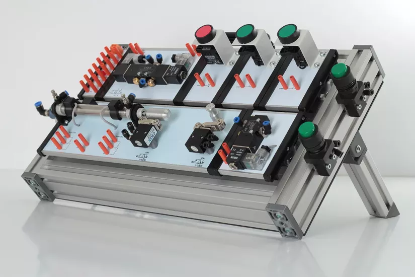 ElektroPnömatik Eğitim Seti | FlexiBench V24 Panel