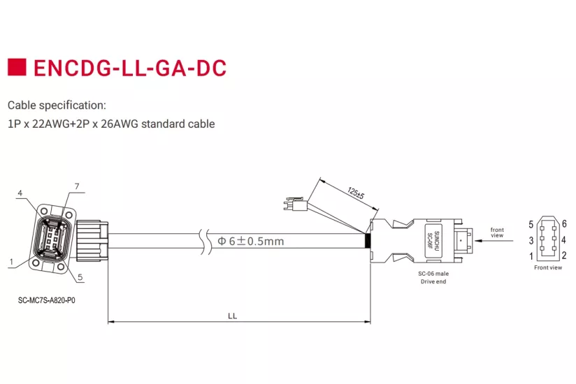 Mutlak Enkoder Kablosu | ENCDG‑LL-GA‑DC Kinco