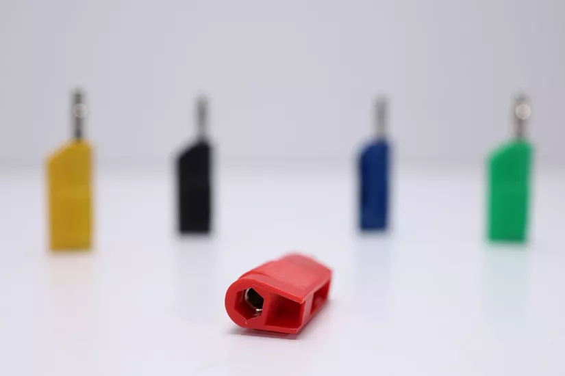 Kırmızı 4mm İzole Erkek Banana Fiş Jak | Test Ucu