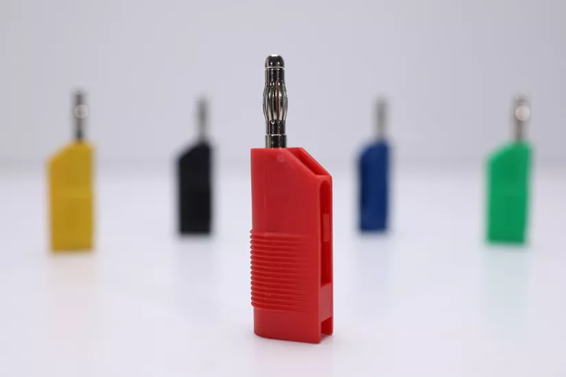 Kırmızı 4mm İzole Erkek Banana Fiş Jak | Test Ucu