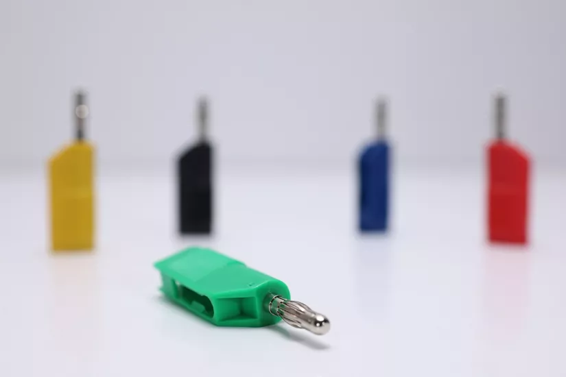 Yeşil 4mm Topraklama Rengi Erkek Banana Konnektör