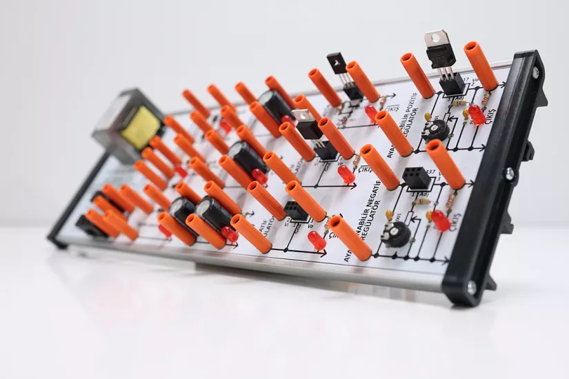 Güç Kaynağı Eğitim Seti | Born Klemensli | 20-0-20V AC Trafo