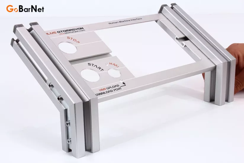 Demonte HMI Kontrol Paneli, 4.3” HMI ve Butonlu