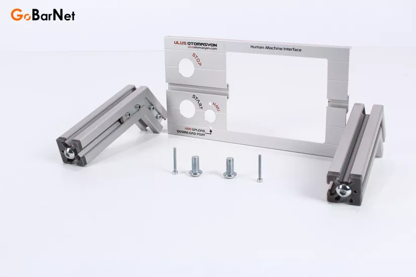 Demonte HMI Kontrol Paneli, 4.3” HMI ve Butonlu