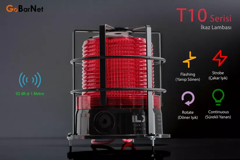 İkaz Lambası ILX T10-MP Metal Kafesli Multi Serisi