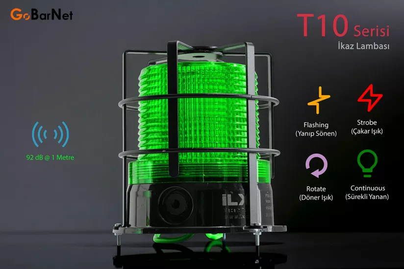 İkaz Lambası ILX T10-MP Metal Kafesli Multi Serisi