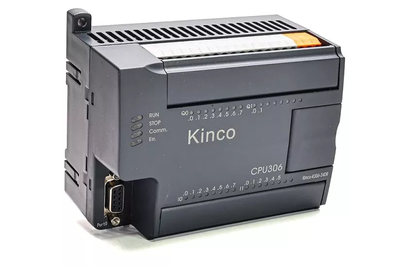 Kinco-K306-24DR DC PLC | 14 Giriş 10 Röle Çıkışlı PLC